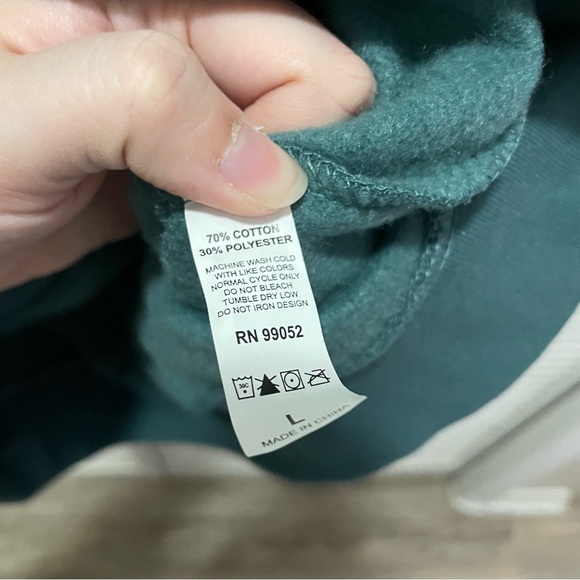 Glossier Limited Edition Sage Dark Green Logo Hoodie - Picture 8 of 11